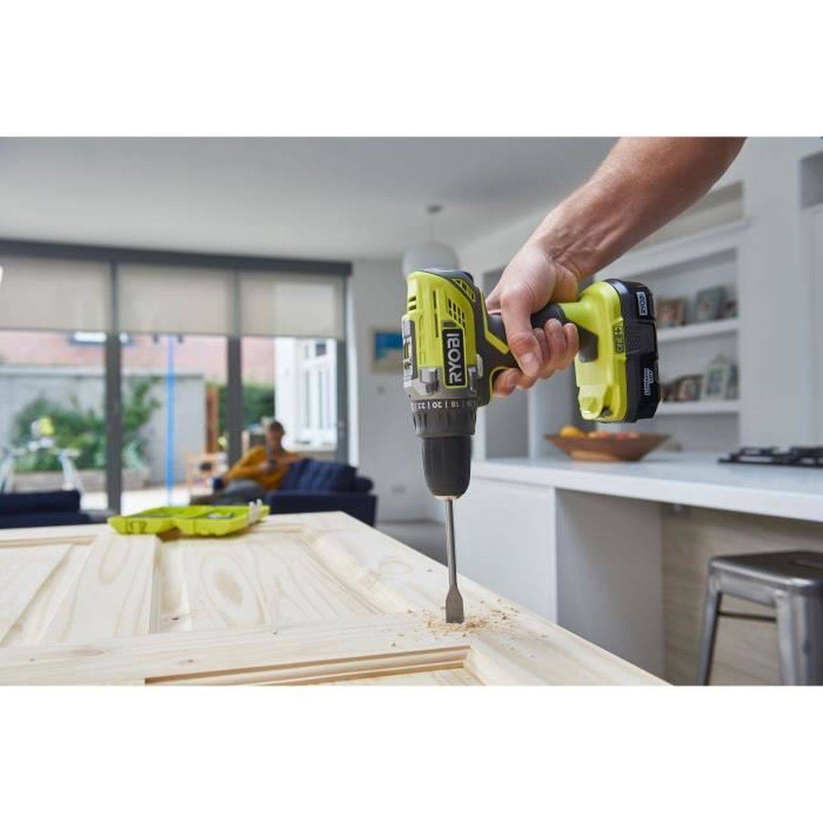 Combo 3 outils 18 V ONE+ sans fil: perceuse-visseuse, meuleuse 115 mm et scie sauteuse - RYOBI - Image 5