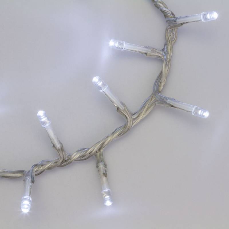 Lotti - Guirlande 15M BOA 6cm 720 LED blanc froid timer 8 programmes câble transparent Lotti - Imagen 7