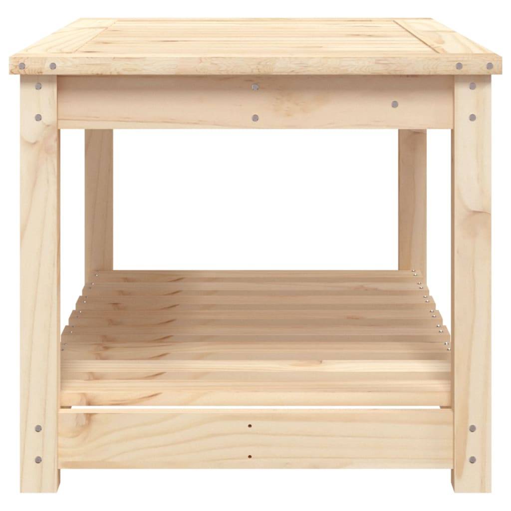 Table de jardin bois massif pin 82,5 x 50,5 x 45 cm, Poids :19.89kg - PANGIVO - Image 6