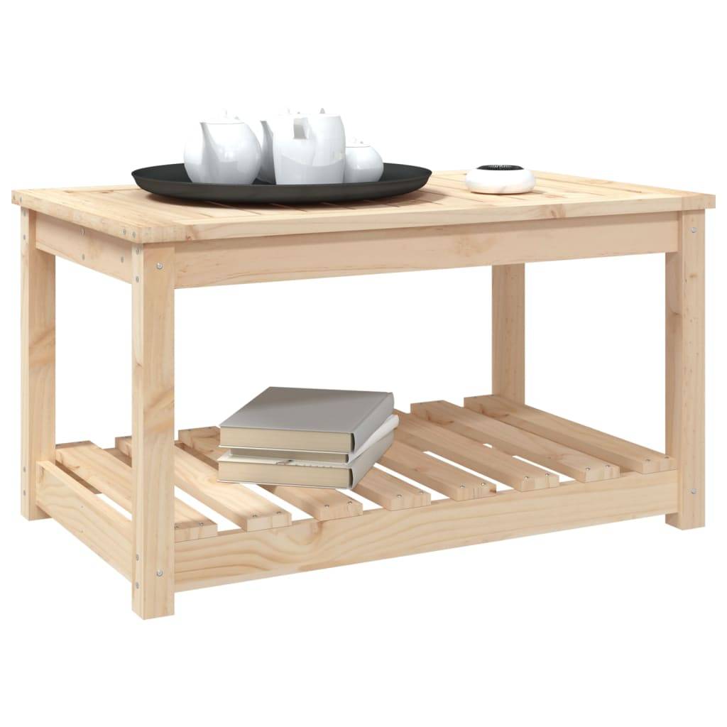 Table de jardin bois massif pin 82,5 x 50,5 x 45 cm, Poids :19.89kg - PANGIVO - Image 4