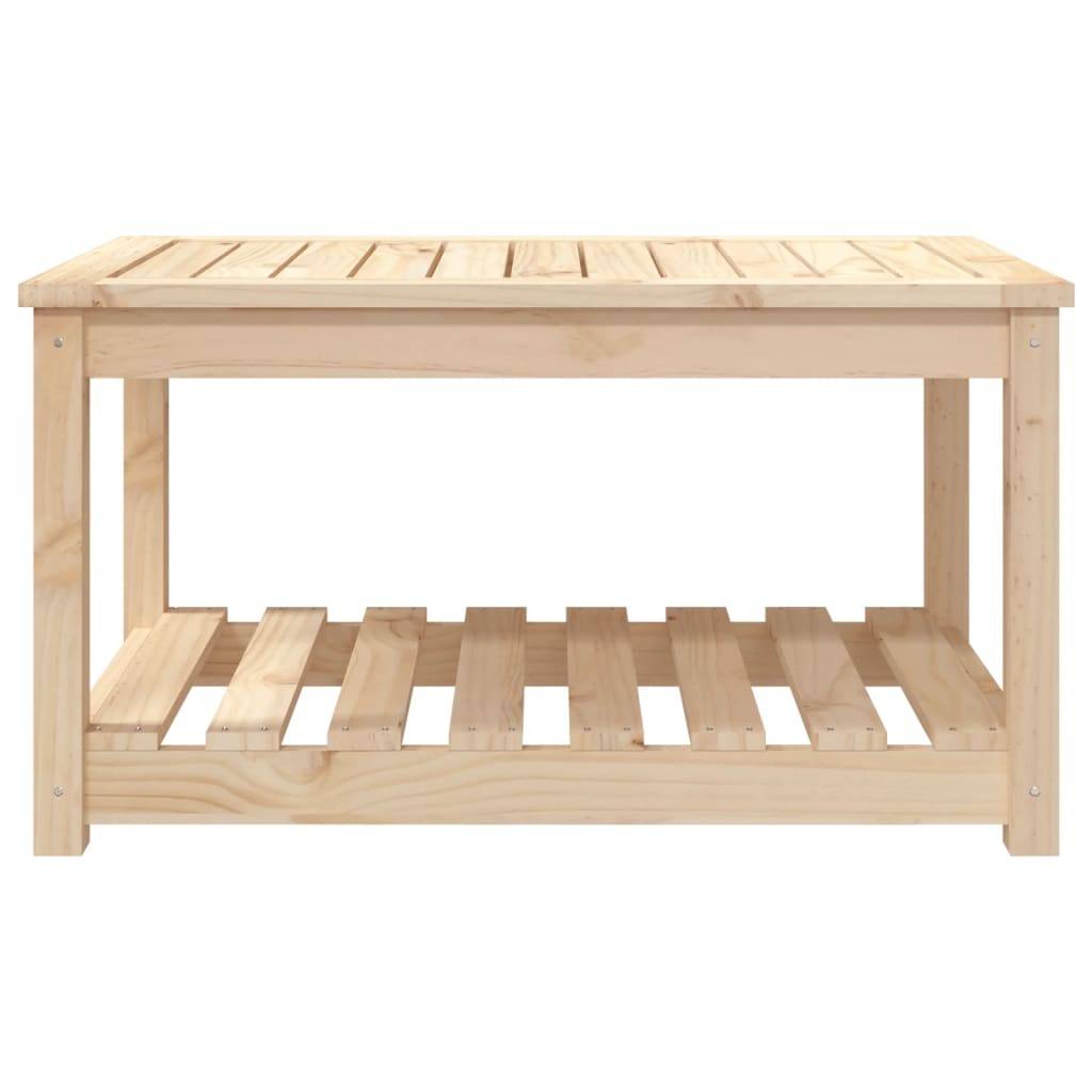 Table de jardin bois massif pin 82,5 x 50,5 x 45 cm, Poids :19.89kg - PANGIVO - Image 5