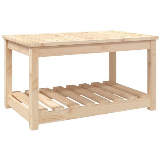 Table de jardin bois massif pin 82,5 x 50,5 x 45 cm, Poids :19.89kg - PANGIVO - Image 2