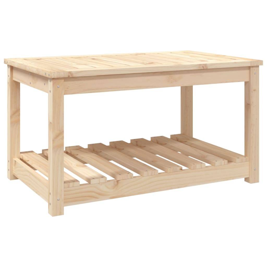Table de jardin bois massif pin 82,5 x 50,5 x 45 cm, Poids :19.89kg - PANGIVO - Image 2
