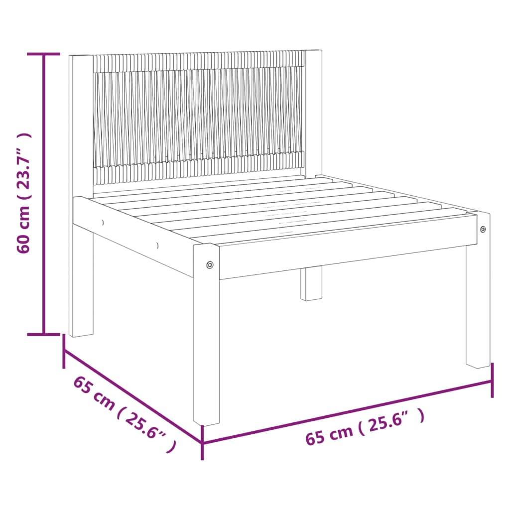 Prolenta Premium - Banc de jardin Blanc 65 X 65 cm - Prolenta Premium - Image 8