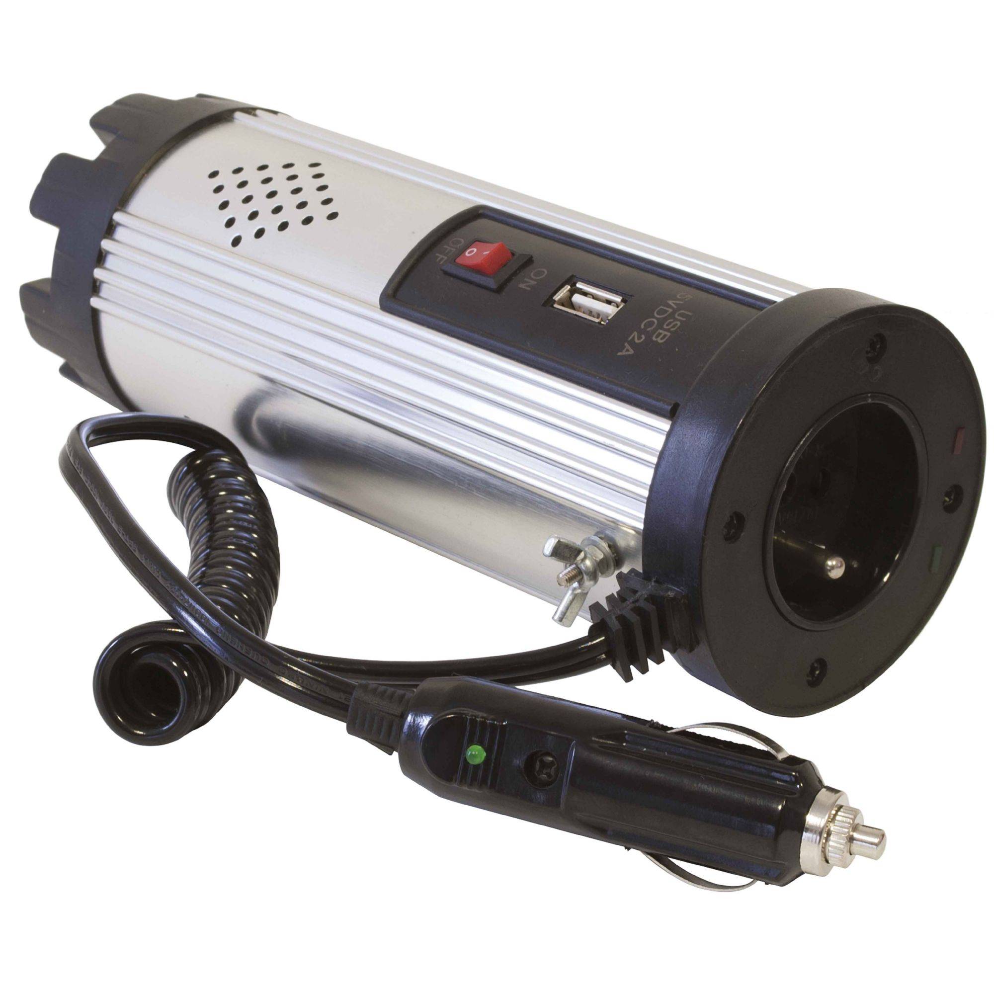 Convertisseur 150w 12v-220v plus1 prise usb - Image 1