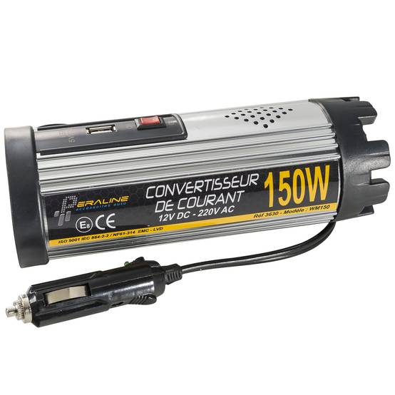 Convertisseur 150w 12v-220v plus1 prise usb - Image 2