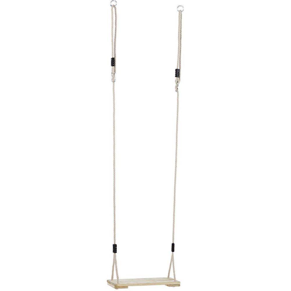 Kbt - Balançoire bois avec cordes chanvre (Lot de 2) - Image 4