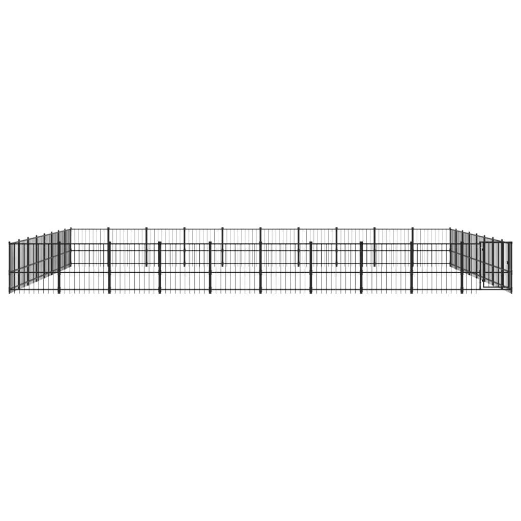 Vidaxl - Chenil d'extérieur pour chiens Acier 75,27 m² vidaXL 3124658 - Imagen 6