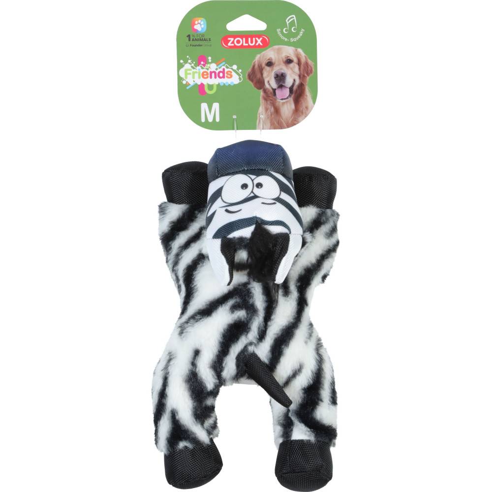 Zolux - Cebra Caleb M Juguete sonoro para perros de tamaño mediano - Imagen 3