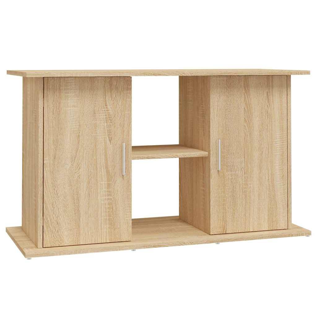 Meuble Aquarium Bois d'ingénierie Rangement pour Aquariophilie Chêne Sonoma 101 cm - ComfortXL Outdoor Living - Image 2