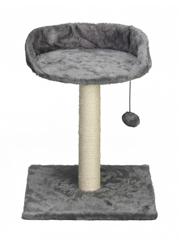 Arbre a chat avec assise Anthracyte taille 34x34x42CM - Mon Ami Luki - Image 1