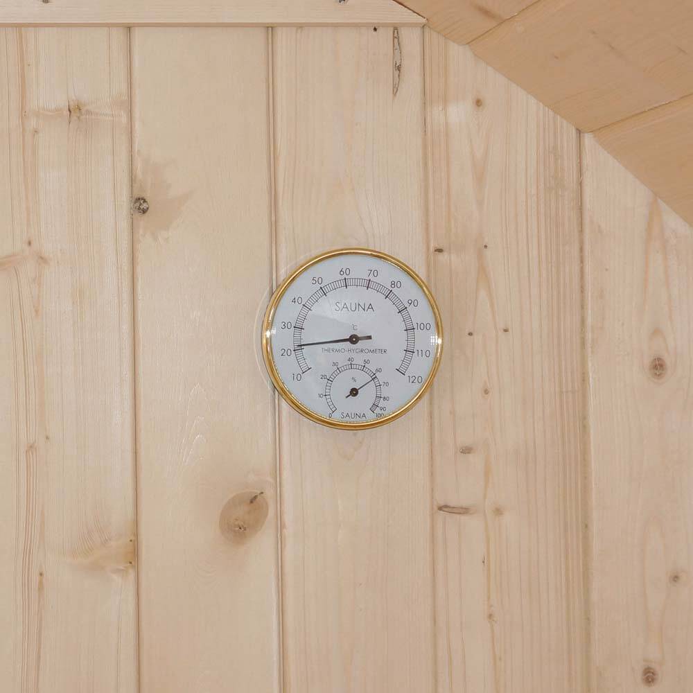 Home Deluxe - Sauna tonneau extérieur HOME DELUXE LAHTI DELUXE L - 195 x 220 cm pour 4 personnes - Image 3