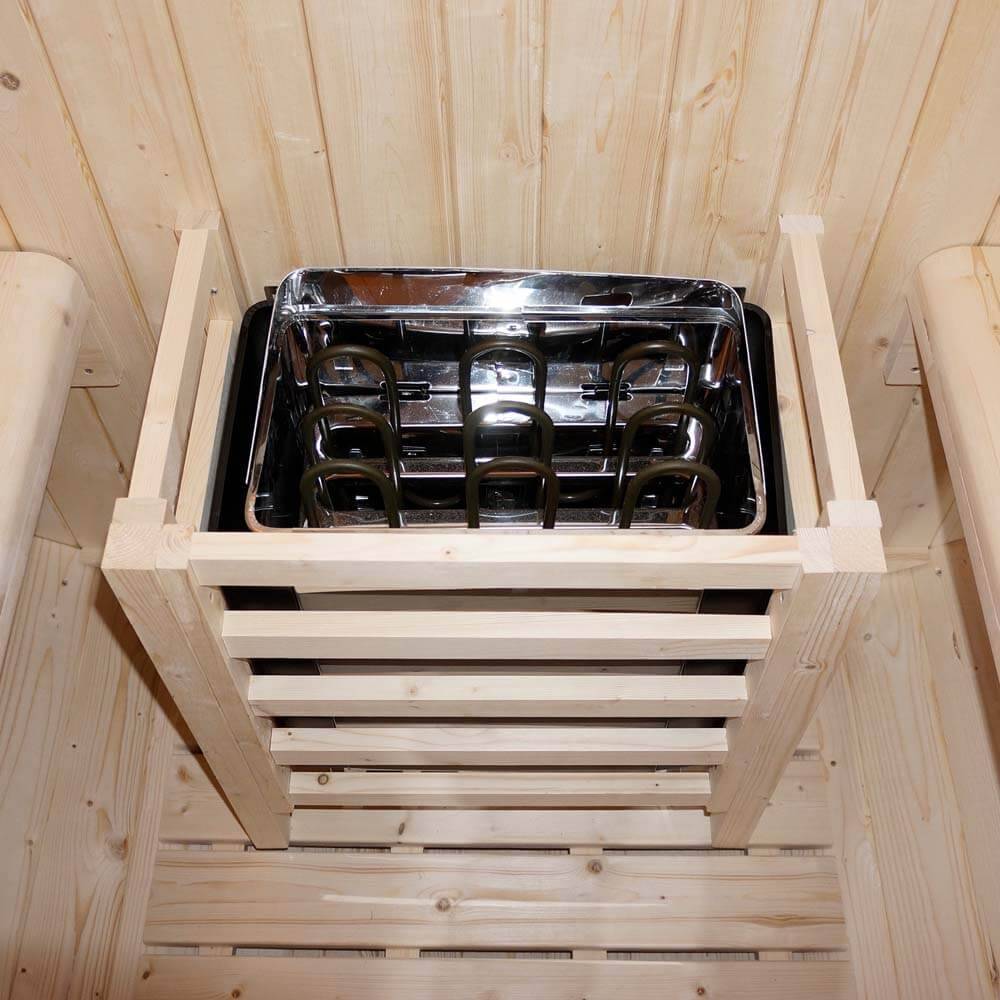 Home Deluxe - Sauna tonneau extérieur HOME DELUXE LAHTI DELUXE L - 195 x 220 cm pour 4 personnes - Image 6