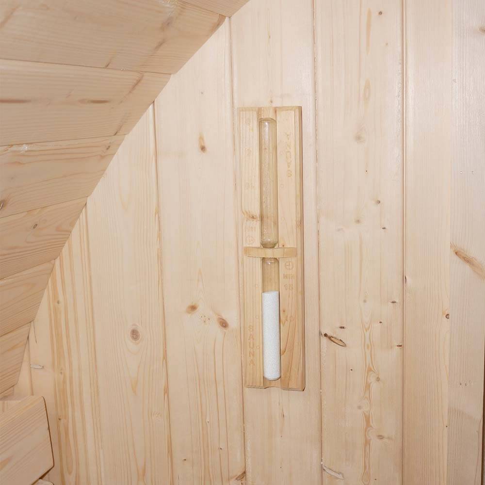 Home Deluxe - Sauna tonneau extérieur HOME DELUXE LAHTI DELUXE L - 195 x 220 cm pour 4 personnes - Image 5