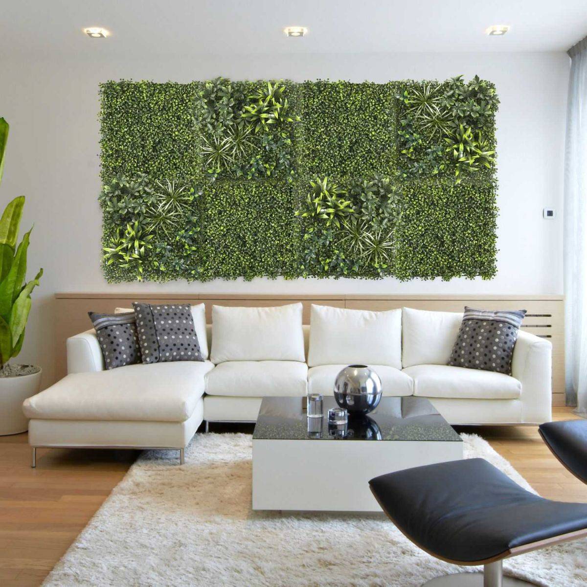 The Home Deco Factory - Mur Végétal Artificiel "Panache" 50x50cm Vert - Image 3