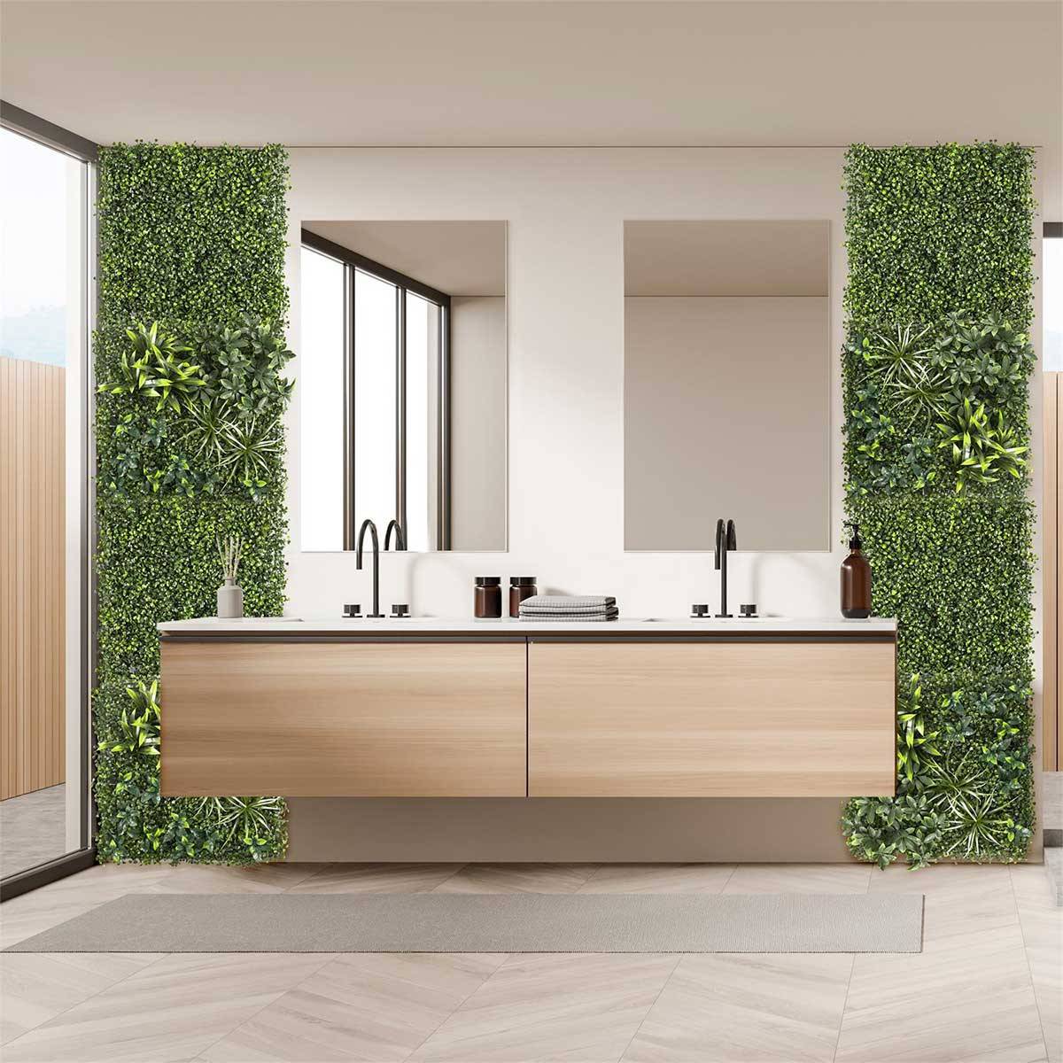 The Home Deco Factory - Mur Végétal Artificiel "Panache" 50x50cm Vert - Image 6