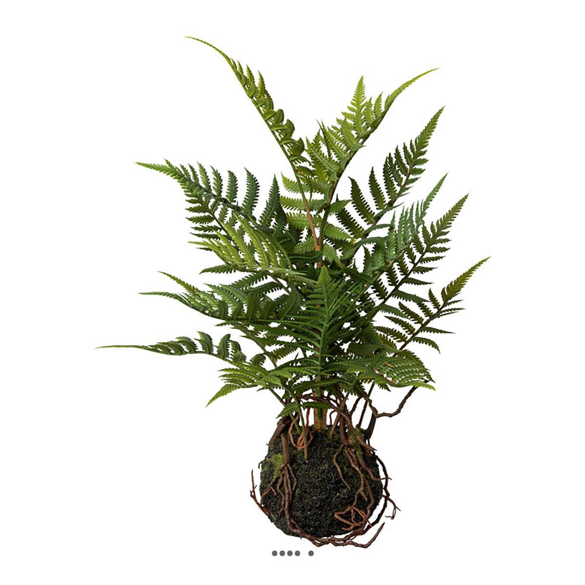 Artificielles - Kokedama plante suspendue artificielle fougère H 38 cm - Imagen 2