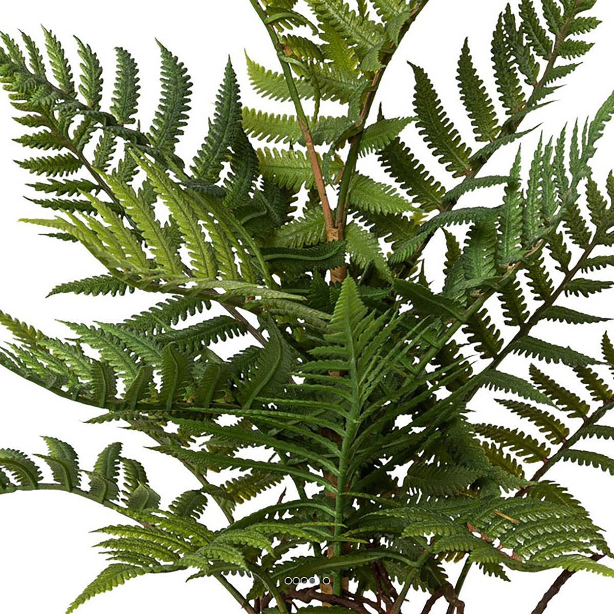 Artificielles - Kokedama plante suspendue artificielle fougère H 38 cm - Imagen 3