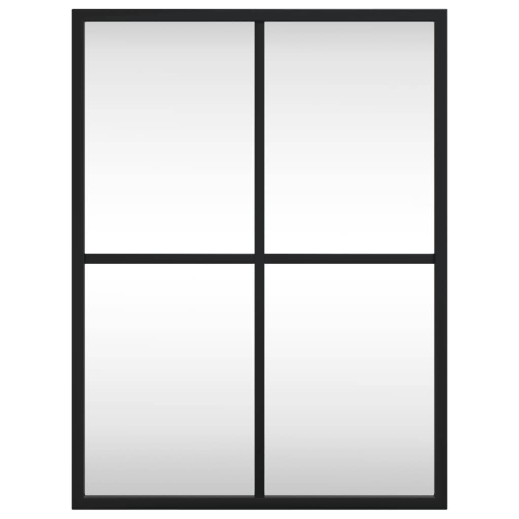 Maison Chic - Miroir mural - Miroir décoratif noir 30x40 cm rectangulaire fer - Image 3