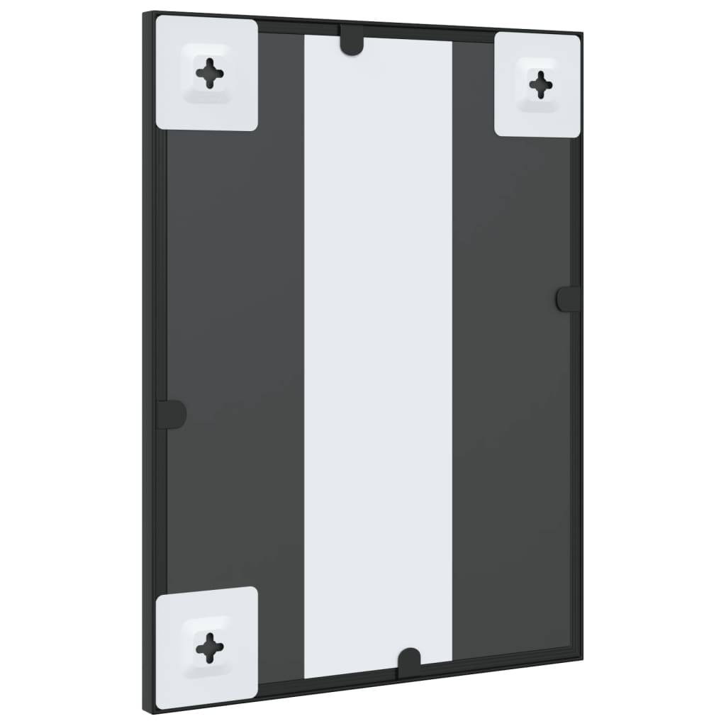 Maison Chic - Miroir mural - Miroir décoratif noir 30x40 cm rectangulaire fer - Image 5