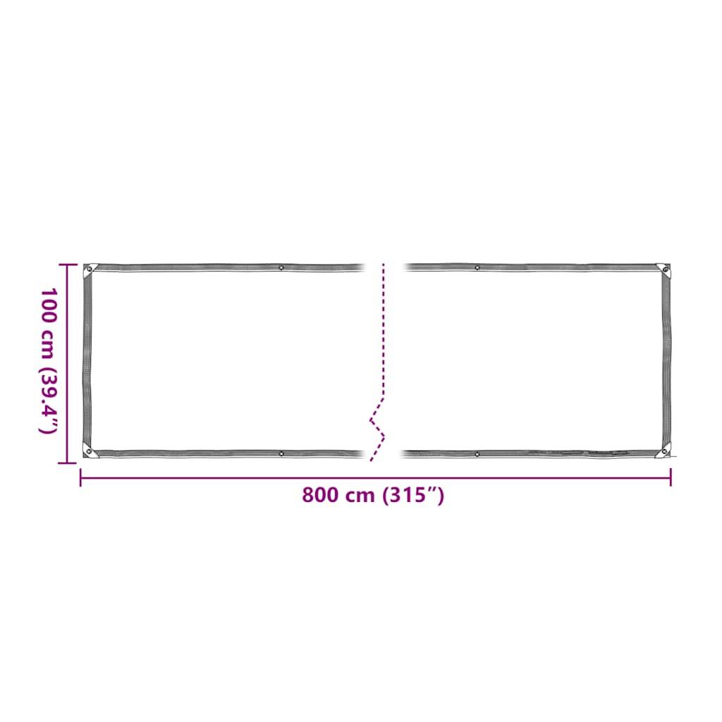 Vidaxl - Housse de protection plantes avec œillets 1x8 m polyéthylène vidaXL 3308698 - Image 3