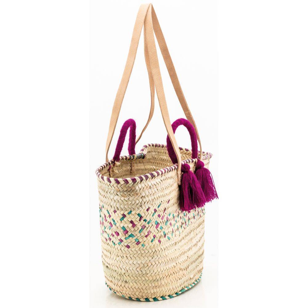 Aubry Gaspard - Sac en palmier naturel et coloré 2 - Imagen 4