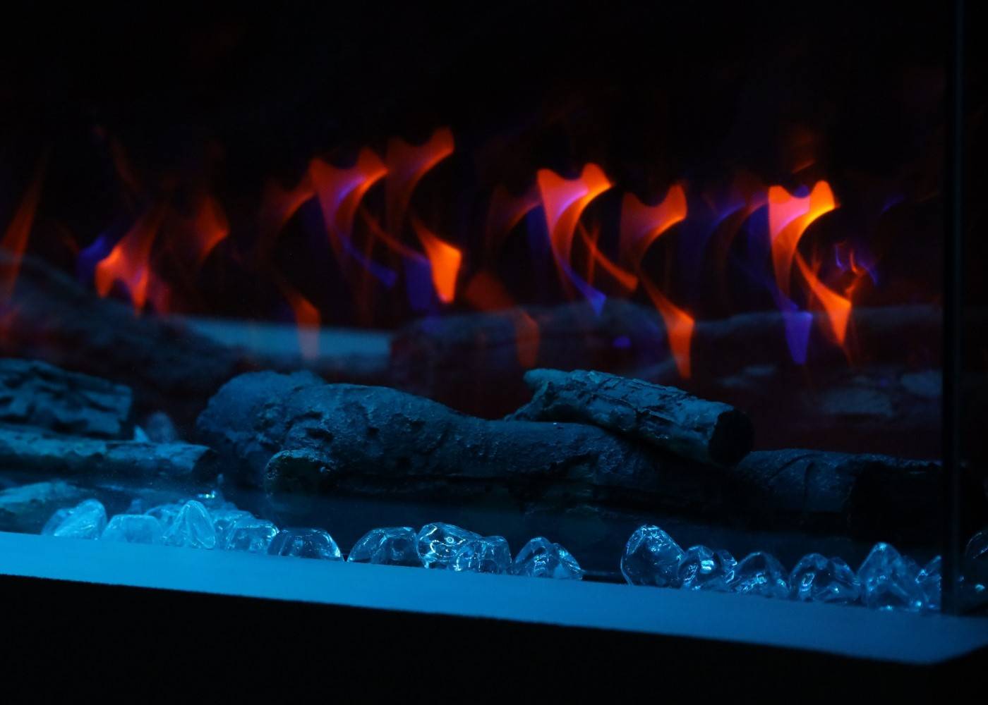 Cheminée électrique Encastrable 3D 110 cm Effet Flammes LED Chemin'Arte - Imagen 6