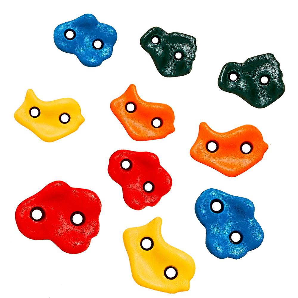 Kangui - 10 Pierres à grimper d'escalade pour structures de jeux - Fixations non incluses Kangui - Imagen 1