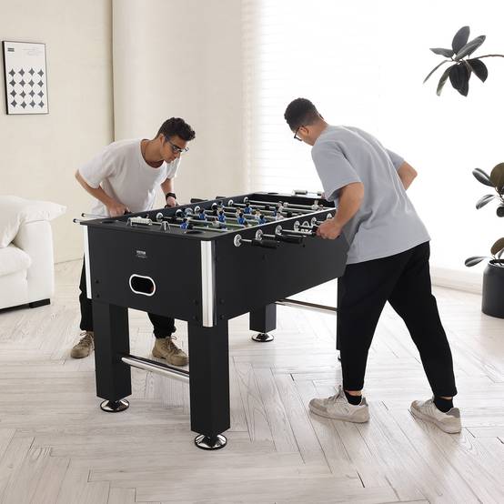 Vevor - VEVOR Table baby-foot standard 140 cm, kit complet 4 balles, 4 porte-gobelets. Intérieur. - Image 8