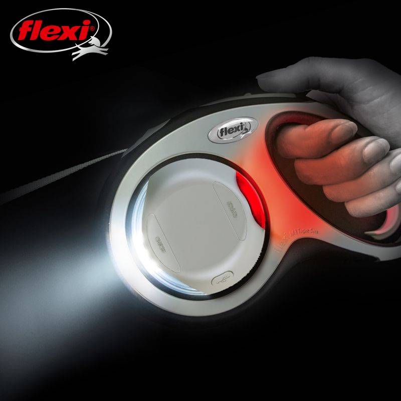 Flexi - Lampe LED flexible, USB ø 7 cm gris pour laisse chien Flexi - Imagen 5