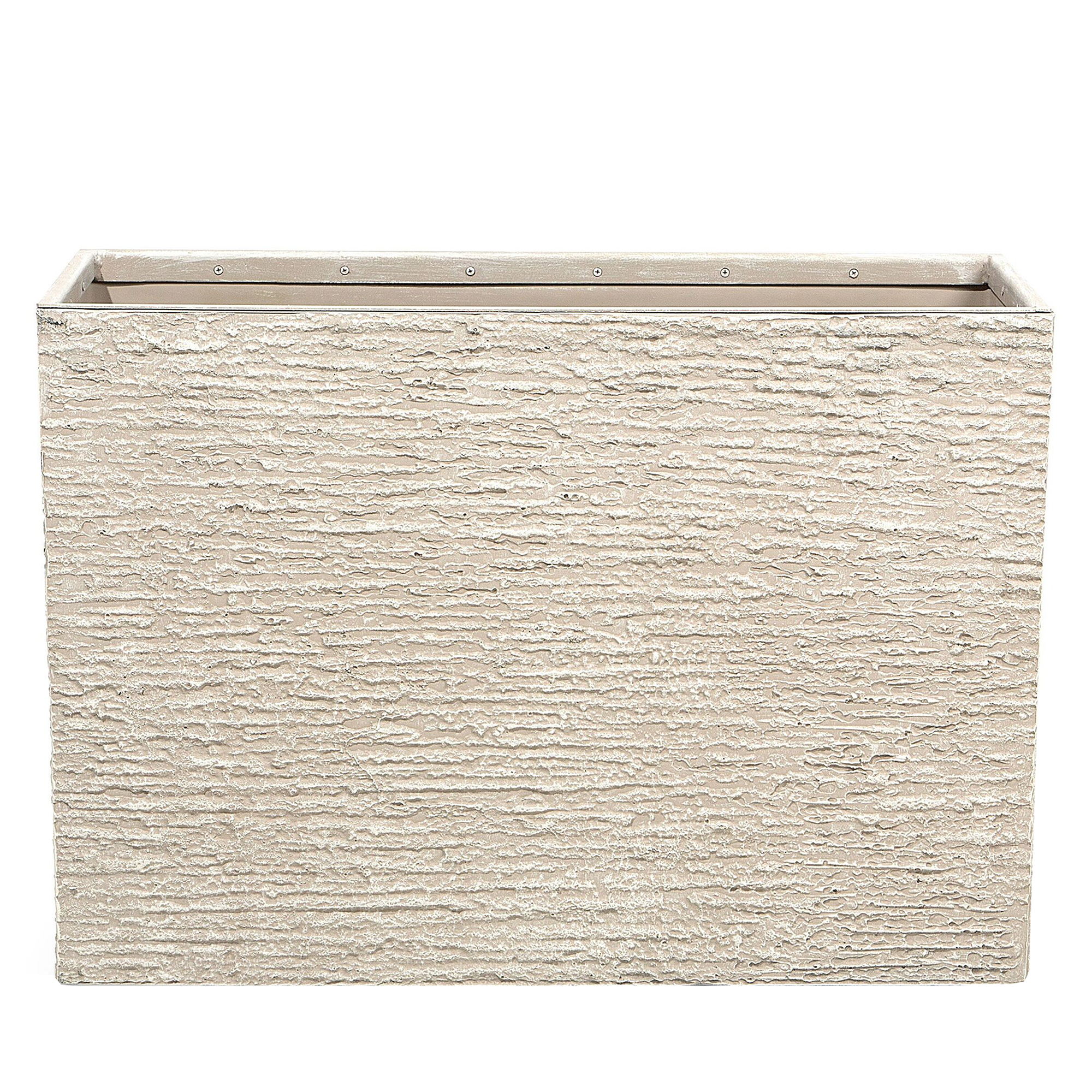Cache-pot d'extérieur Fibre d'argile Beige clair EDESSA - Beliani
