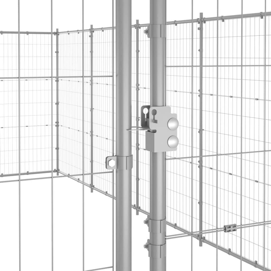 Helloshop26 - Chenil extérieur cage enclos parc animaux chien extérieur acier galvanisé 79,86 m² - Imagen 6