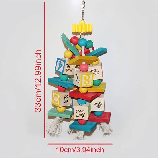 Jouet de mâchouillage pour perroquet - IntiMeg - Image 2