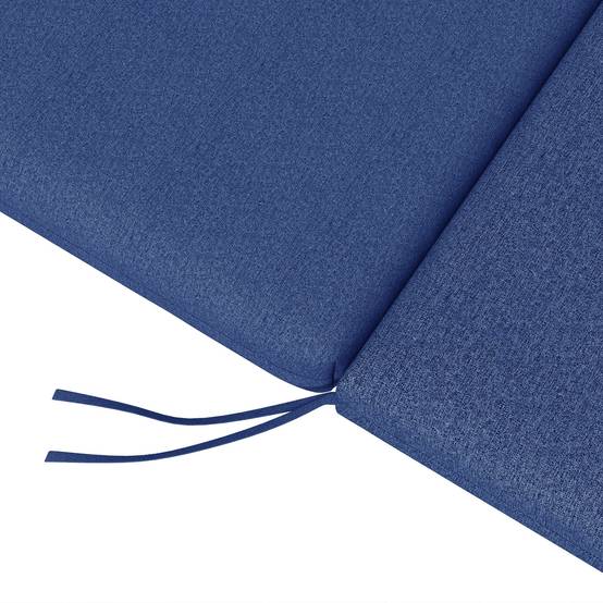 Lot 2 matelas bain de soleil tissu respirant transat jardin attache sécurisée bleu - ComfortXL Outdoor Living - Image 10