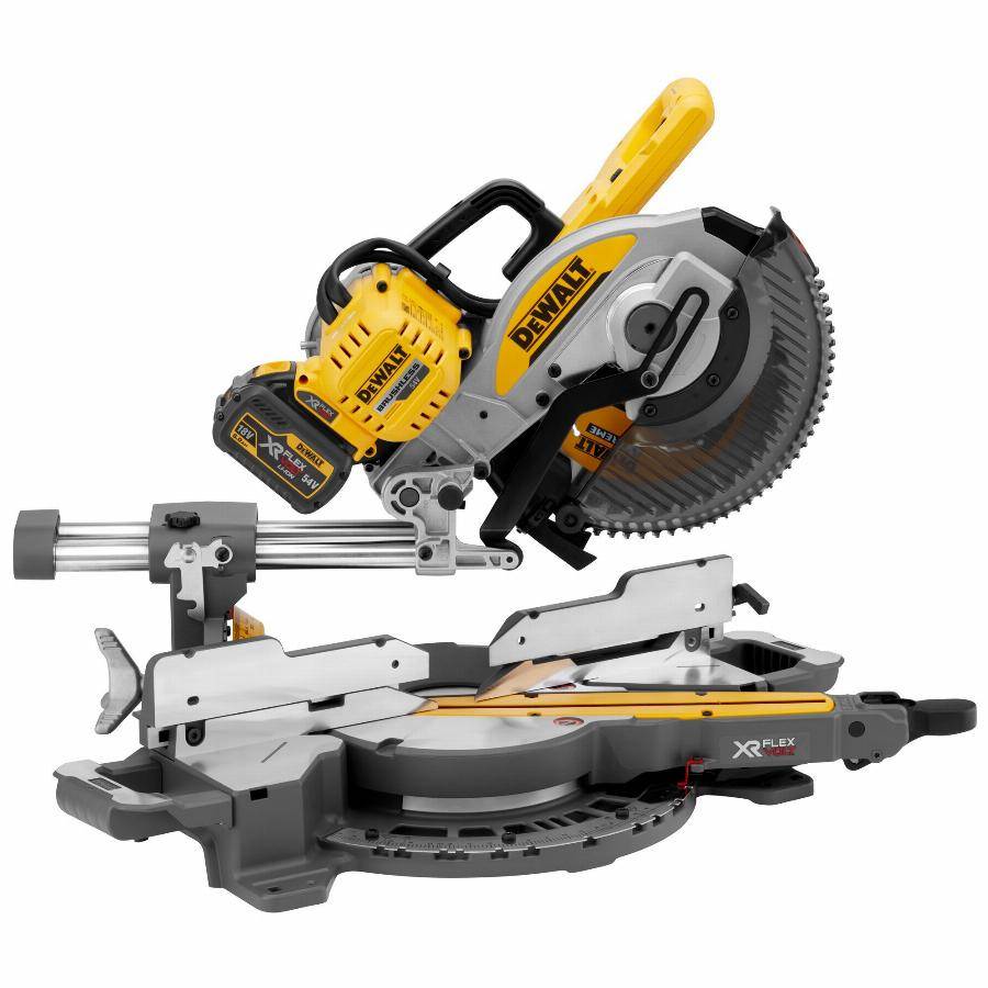 Scie à onglets radiale XR Flexvolt 54V 2Ah Li-ion Brushless 250 mm DEWALT - DCS727T2-QW - Image 1