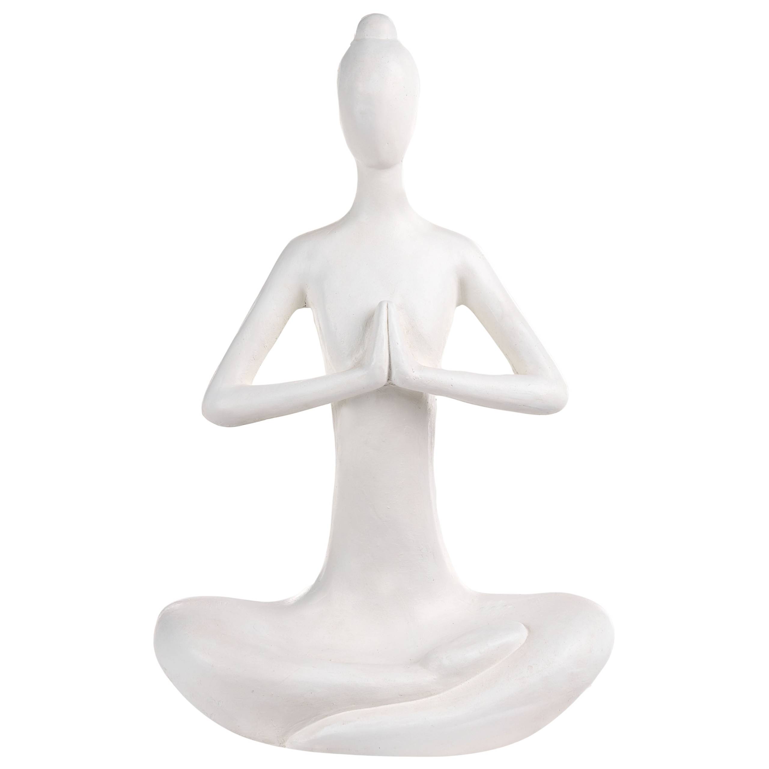 Beliani - Statue de jardin Oxyde de magnésium Blanc YOGHINA - 38x21x60- Beliani - Image 4