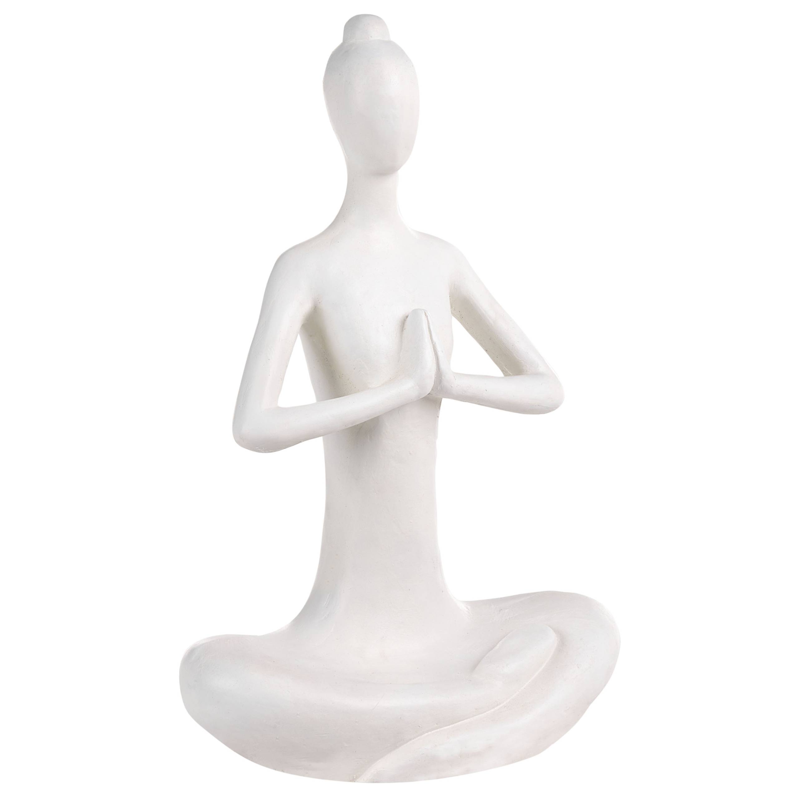 Beliani - Statue de jardin Oxyde de magnésium Blanc YOGHINA - 38x21x60- Beliani - Image 2