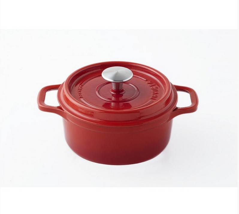 Invicta - Cocotte ronde en fonte émaillée 22cm rubis 402220 Invicta