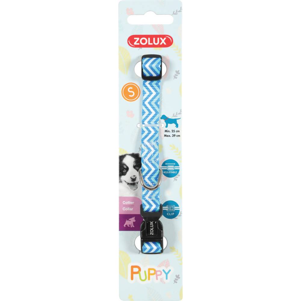 Zolux - Collier PUPPY PIXIE 13 mm 25 à 39 cm couleur bleu pour chiots - Imagen 2