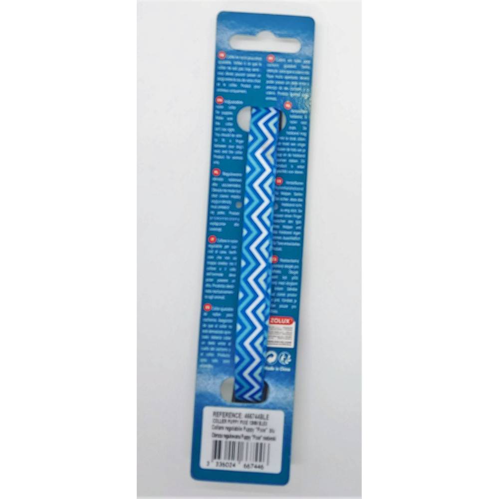 Zolux - Collier PUPPY PIXIE 13 mm 25 à 39 cm couleur bleu pour chiots - Imagen 3