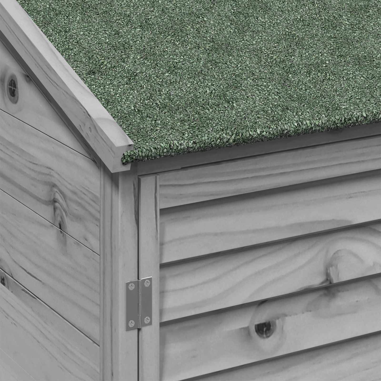 Vidaxl - Abri de jardin Gris 59,5 x 56 x 113,5 cm Bois de Sapin Massif vidaXL 42033454 - Image 9