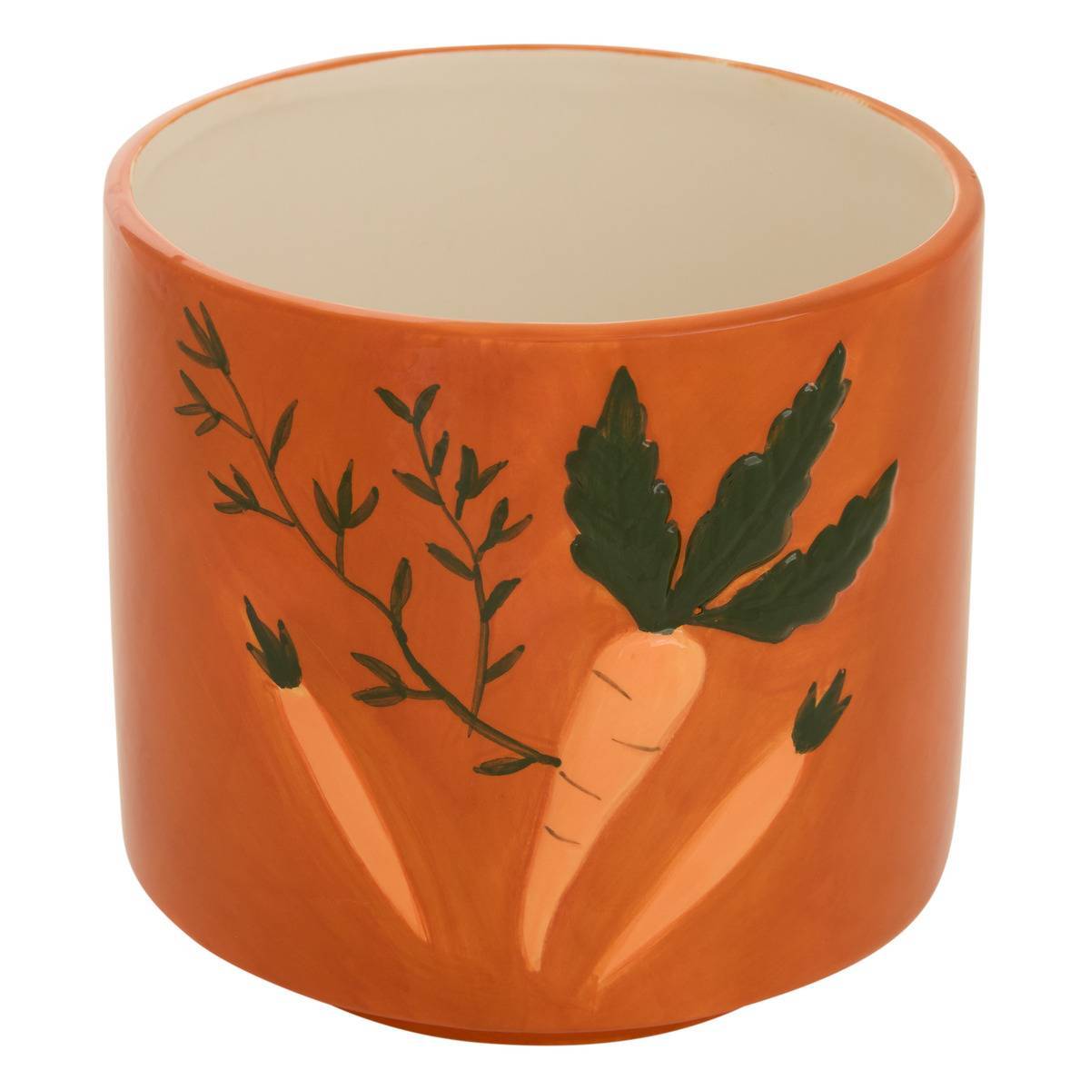 Atmosphera - Cache-pot en céramique légume Lisière H.15cm - Atmosphera Créateur d'intérieur - Image 3