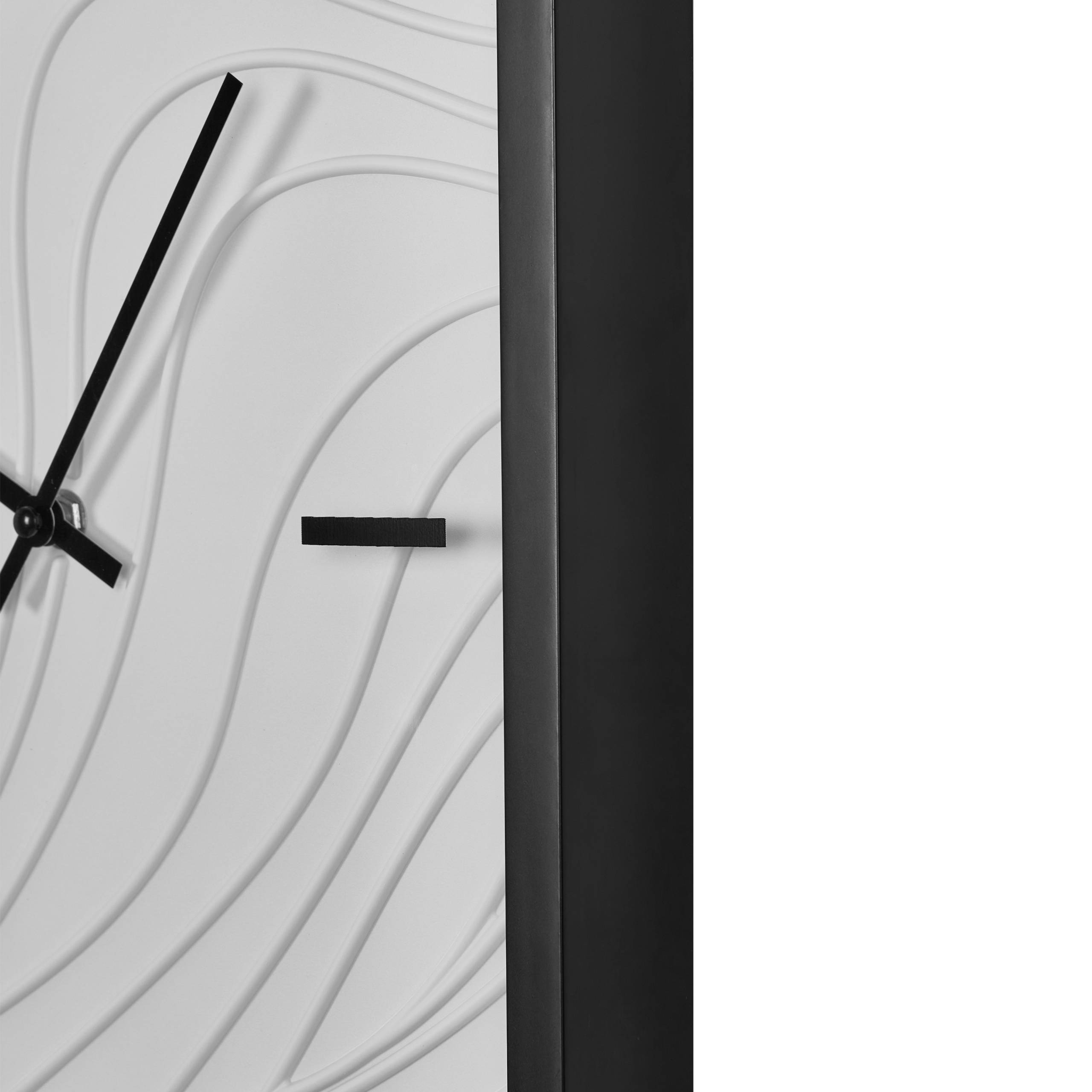 Beliani - Horloge murale Matière synthétique Blanc/noir MOLIENS - 32x5x57- Beliani - Image 4