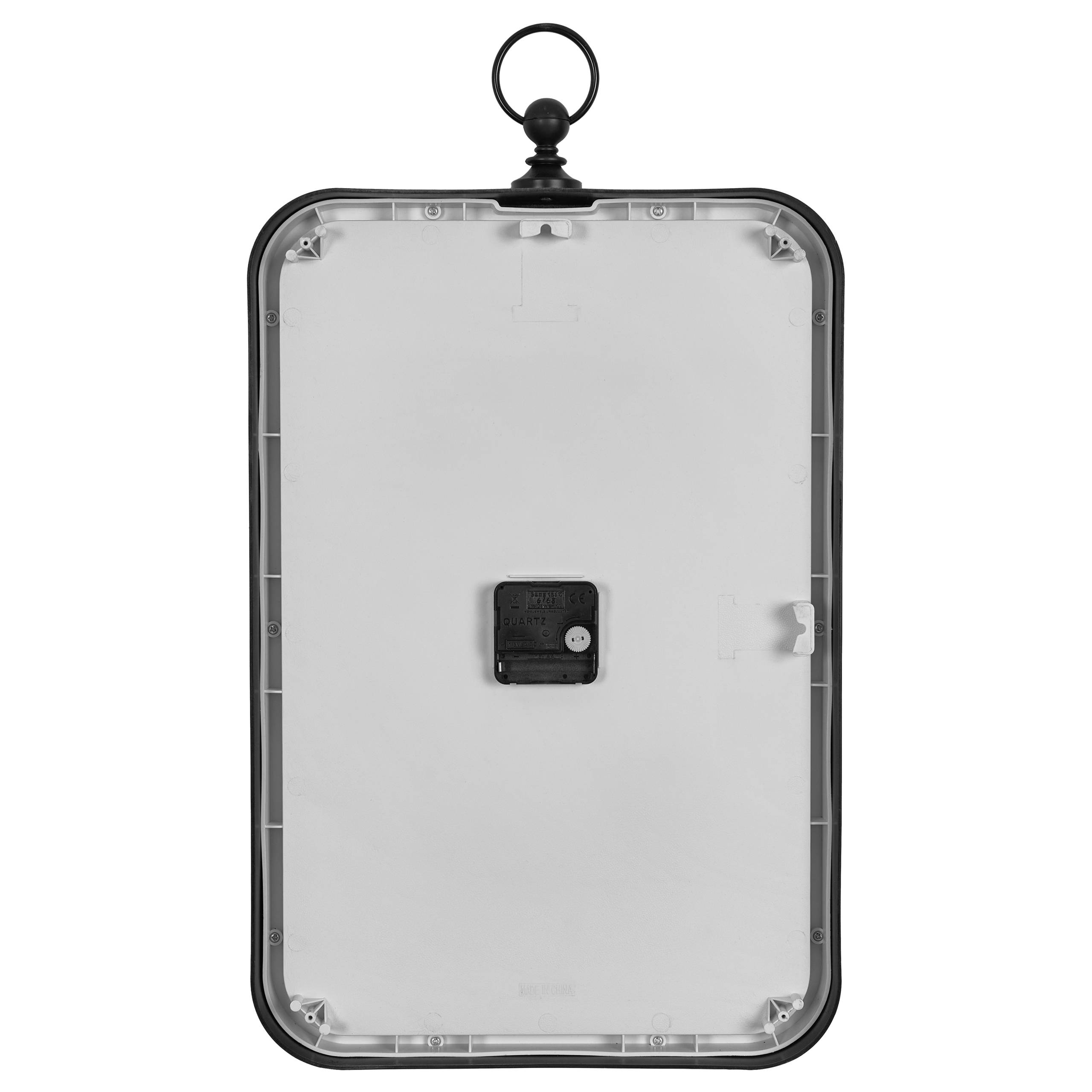 Beliani - Horloge murale Matière synthétique Blanc/noir MOLIENS - 32x5x57- Beliani - Image 3