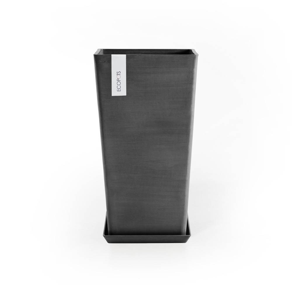 Ecopots - Pot Haut Rotterdam 56 Gris Foncé - 31 x 31 x H. 56 cm - 36,2 L ECOPOTS - Imagen 4