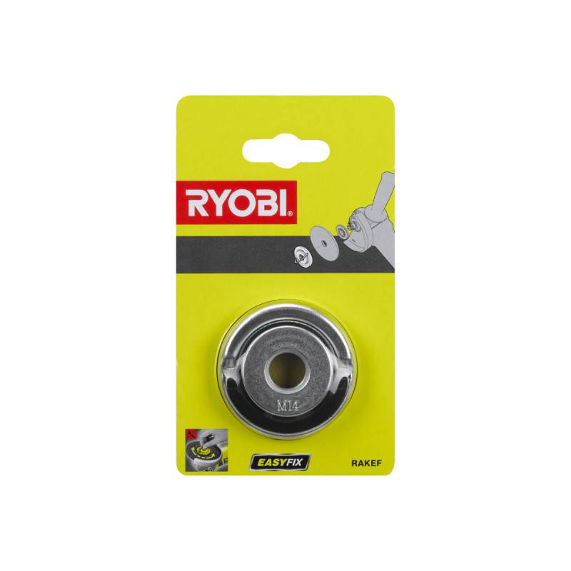 Ryobi - Pack RYOBI - Meuleuse d'angle brushless RAG18BL-0 - 18V One+ - sans batterie ni chargeur - Ecrou Easyfix pour meuleuse d'angle RAKEF - M14 - Image 5