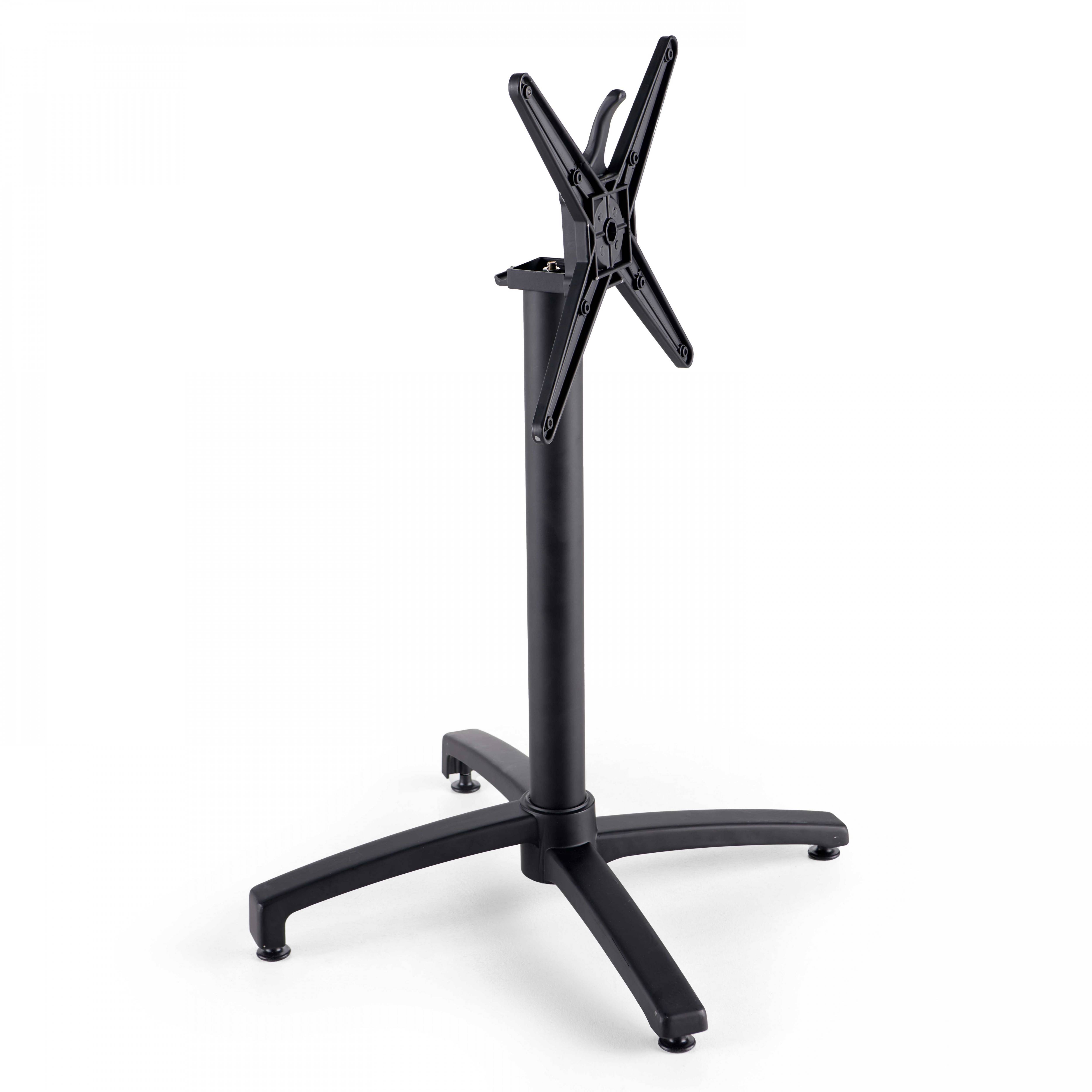 Oviala - Pied de table avec système inclinable en aluminium noir Klipo Klipo - Oviala - Imagen 2