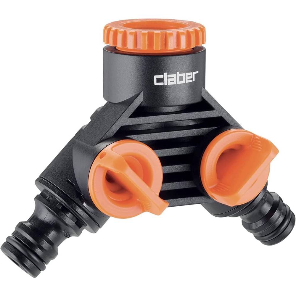 Claber - Nez de robinet double robinet - Arrosage Claber - Imagen 1