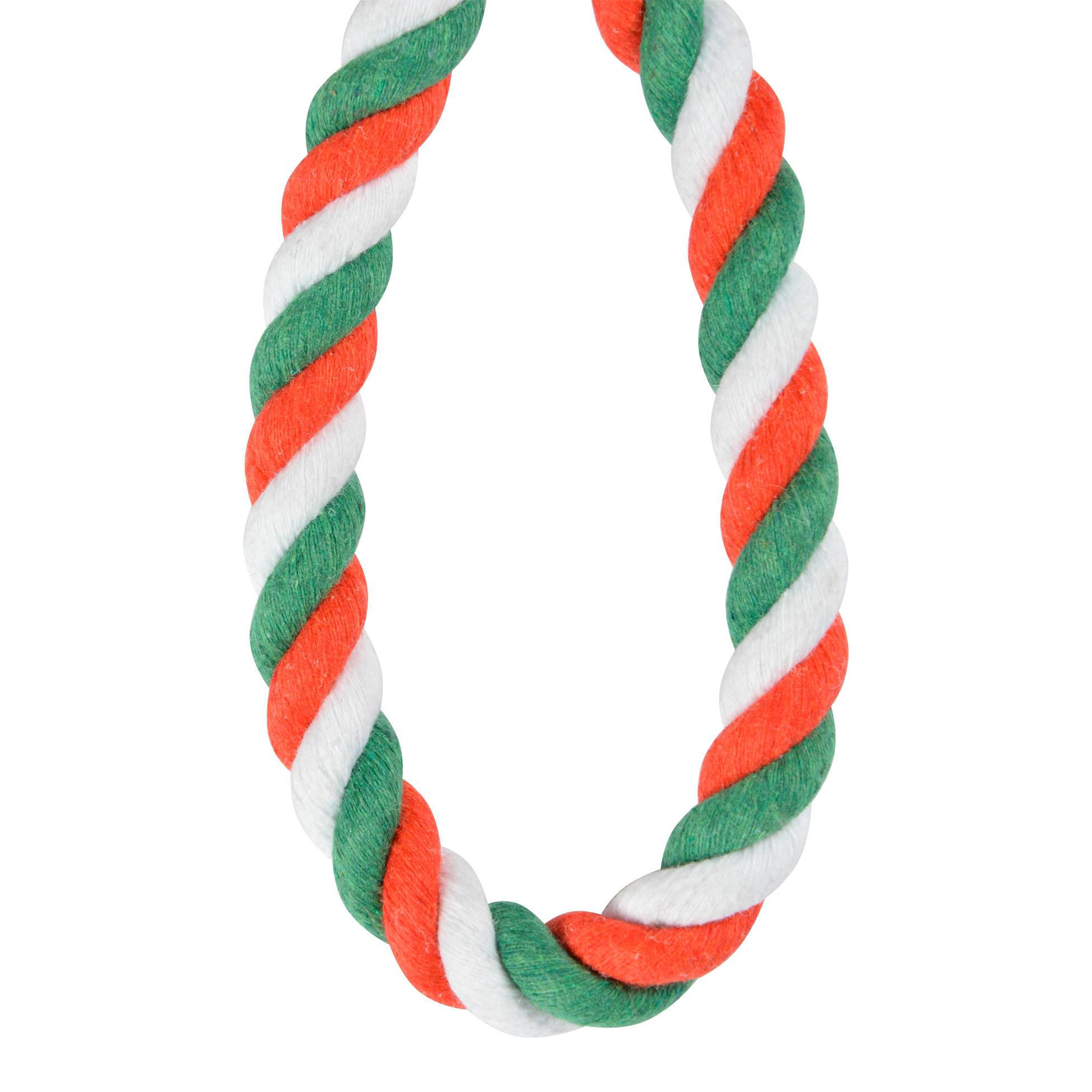 Jouet peluche Pere Noel et corde pour chien - Image 3