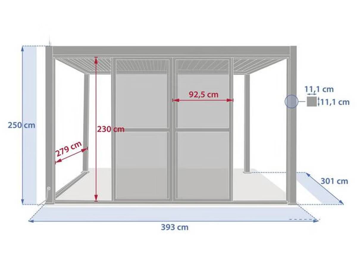 Hesperide - Portes pour pergola Evora argile - Hespéride - Image 3